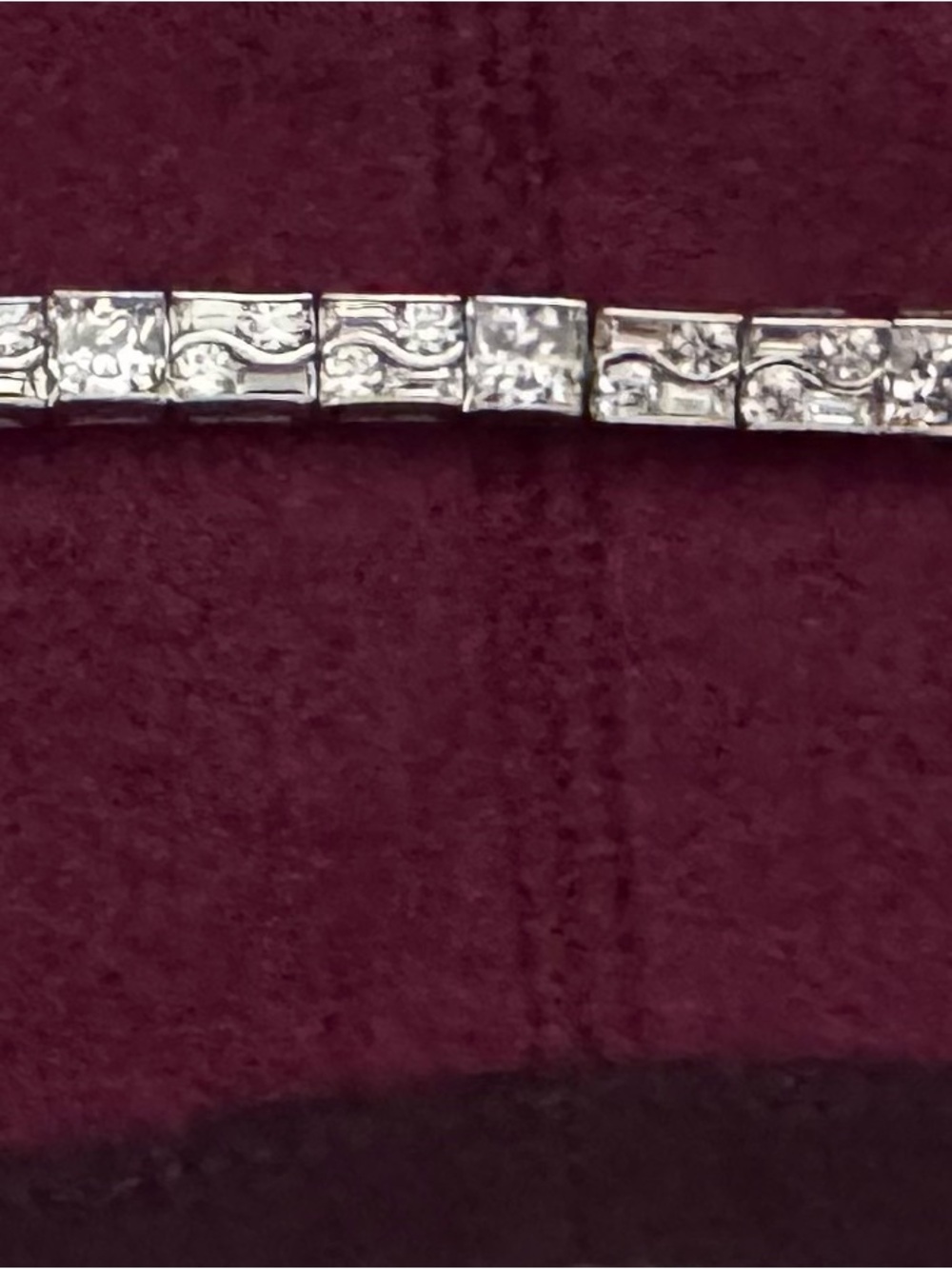 Elegant Clear Rhinestone Tennis Bracelet